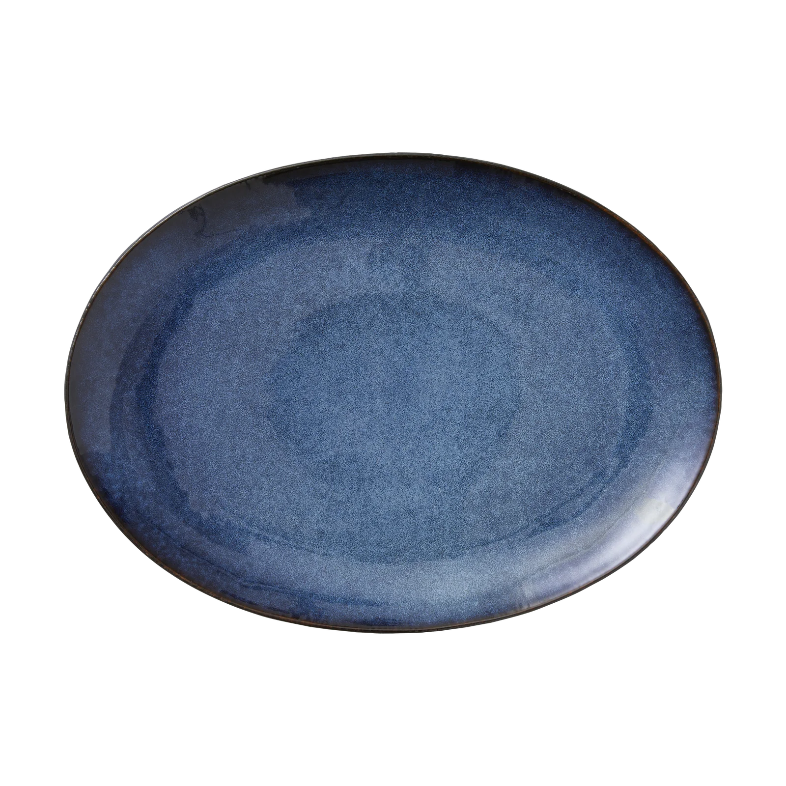 Bitz Living Dish Oval 45x34cm Black/ Dark Blue